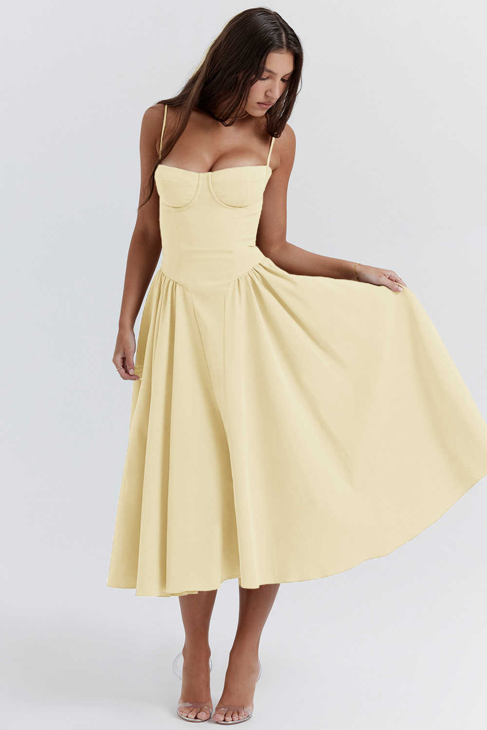 Summer Skirt New French Long Dress Palace Style Dopamine Wearing Strap Dress Girl