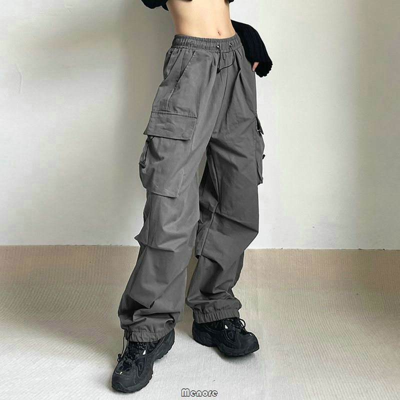 Women s Pants s Y2k Cargo Women Streetwear Casual Wide Leg Harajuku Vintage Solid Baggy Straight Trousers Ladies Oversize Sweatpants 230801