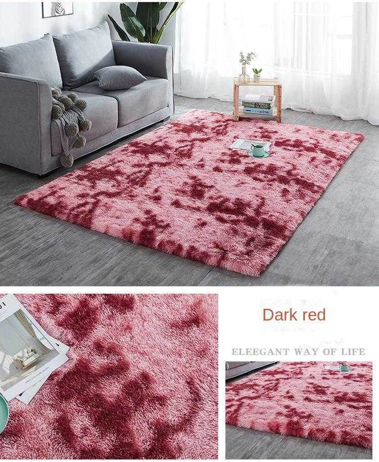 Carpets Soft Fluffy Shag Area Living Room Shaggy Floor for Bedroom Decor Rugs Luxury Non-Slip Machine Washable Carpet R0802 H260226