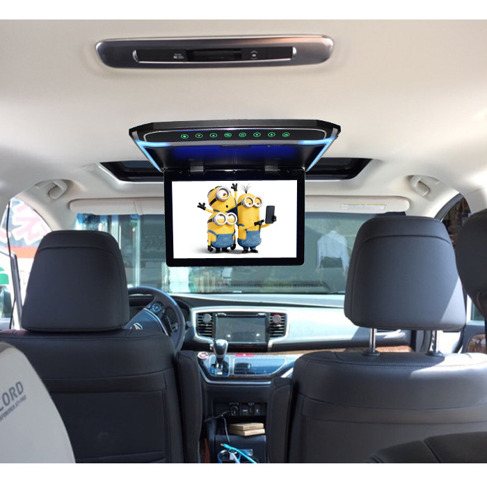 101 Inch Car Flip Down Monitor 1080P HD Player FM tra Thin DVD 2Way Video Input Roof LCD C251017