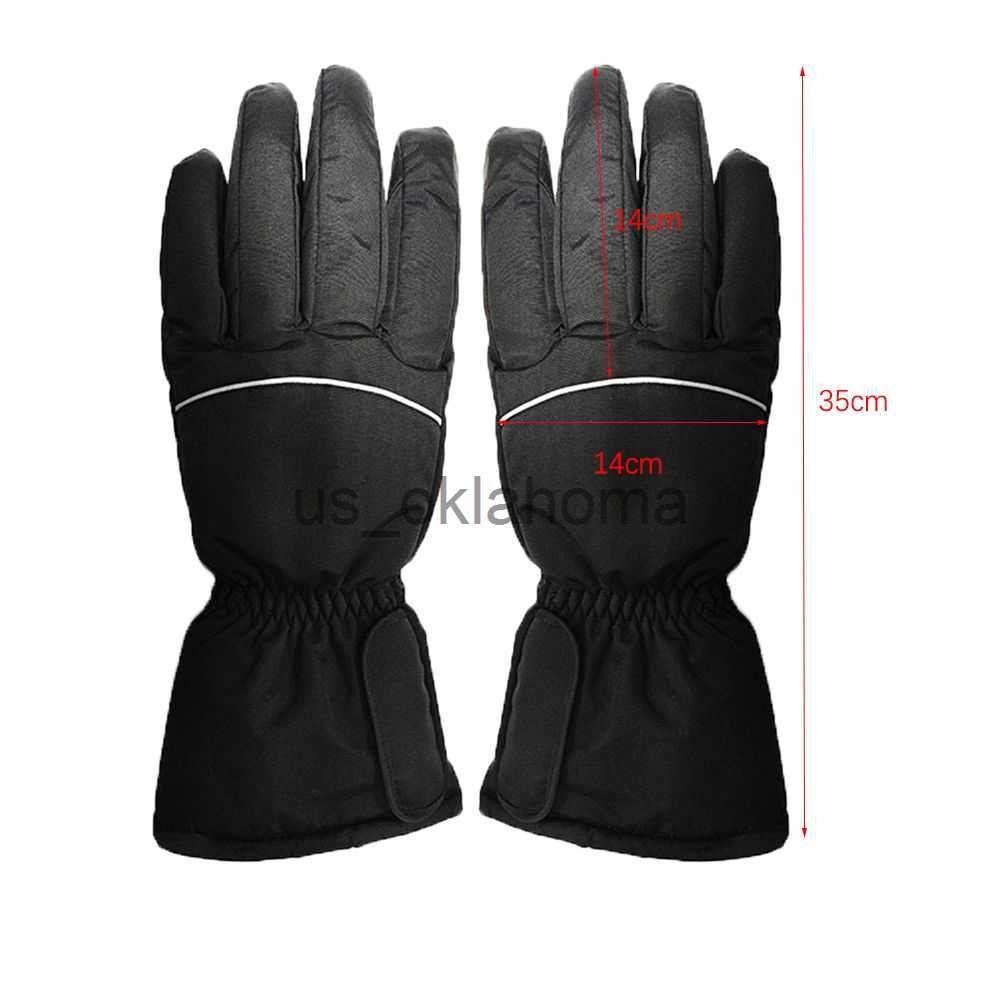 Ski Gloves Touchscreen Snow Winter Hiking Electric Heated Battery Powered Cycling Gloves Ski Gloves J230802