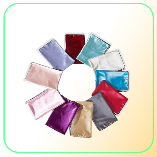 pure color Silk Pillowcases Mulberry Pillow Case without Zipper for Hair and Skin Hypoallergenic Bedding Supplies 48x74cm2073317