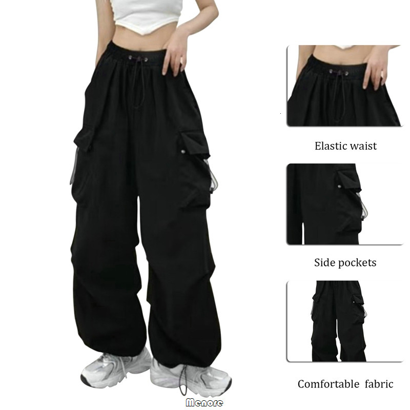 Women s Pants s Y2k Cargo Women Streetwear Casual Wide Leg Harajuku Vintage Solid Baggy Straight Trousers Ladies Oversize Sweatpants 230801
