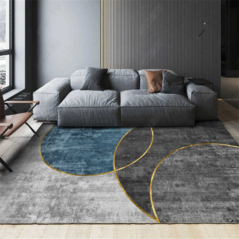 Carpets Modern Geometric Carpet Living Room Decoration Carpets Study Cloakroom Large Area Mat Home Bedroom Beside Washable Non-slip Rug R230802 - view 3