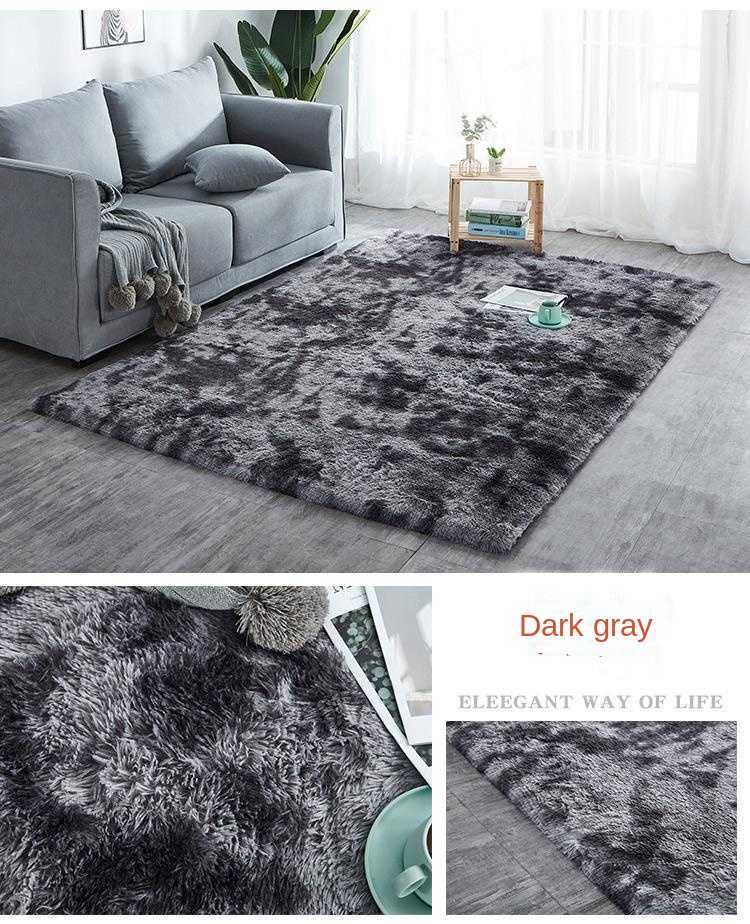 Carpets Soft Fluffy Shag Area Living Room Shaggy Floor for Bedroom Decor Rugs Luxury Non-Slip Machine Washable Carpet R0802 H260226