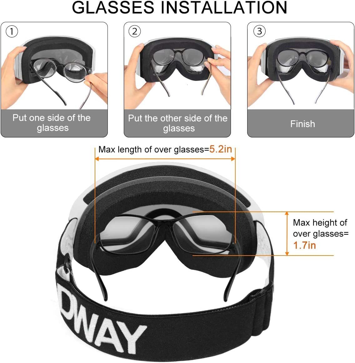Ski Goggles Findway Kids Mask Anti UV Fog OTG Compatible with Snowboard Helmet Winter Sports 230801