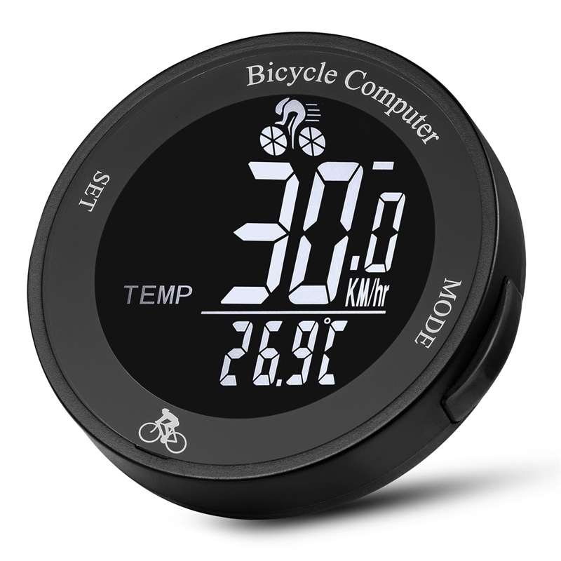 Bike Computers Wireless Computer Waterproof Bicycle Odometer Multi Functional LCD Screen Cycling Speedometer Mountain Meter 230801
