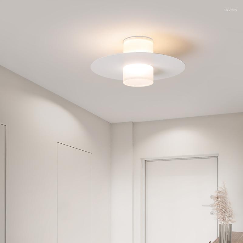 Lights Ceiling Led Light Aisle Corridor Hallway Modern Chandelier Lamp For Living Room Dining Kitchen Bedroom Black White
