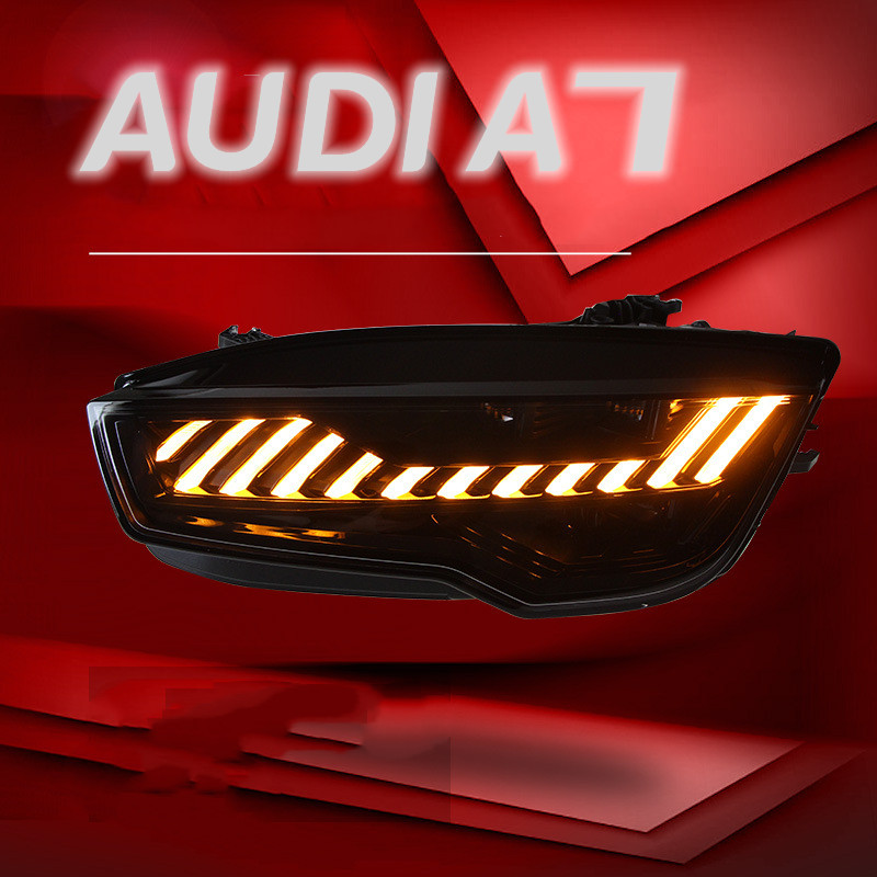 High Low Beam for Audi A7 Headlights 2011-20 17 RS7 LED Daytime Lights DRL Dynamic Turn Signal Head Lamp