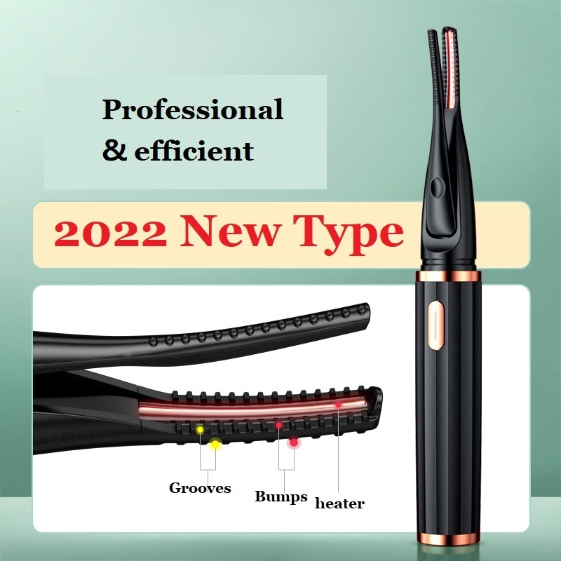Eyelash Curler clip type USB charging electric heating eyelash curler 3 temperature mode 48 hours long term female eye makeup tool 230803