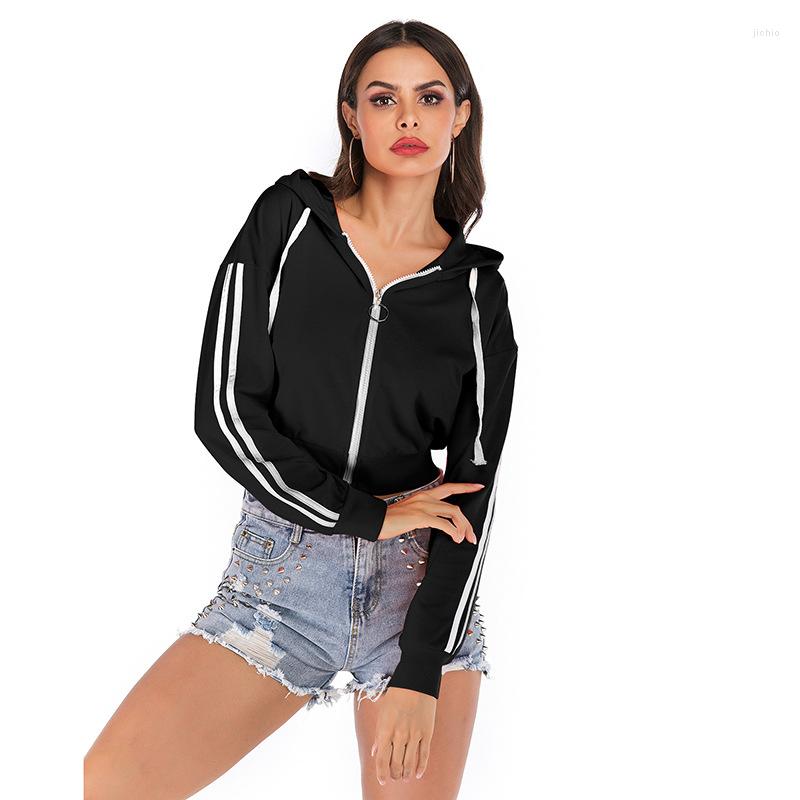 Womens Hoodies Autumn Solid Overcoat Long Sleeve Casual Jacket Short Sweatshirt 2023 Roupas Femininas De Inverno Cyber Y2k Tops