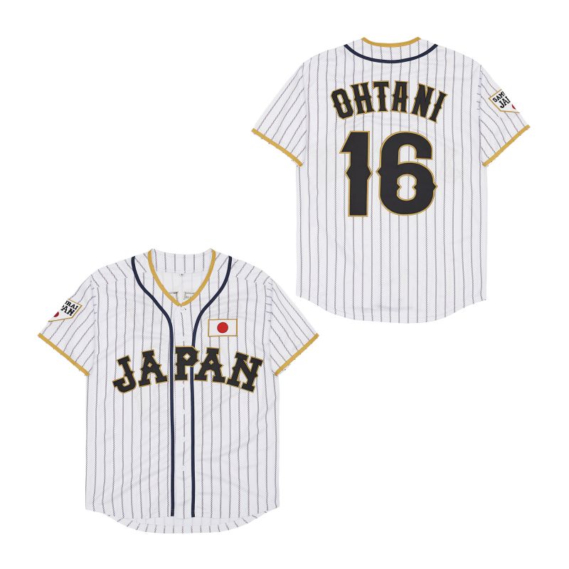 2023 Japan Baseball Jerseys 16 Shohei Ohtani movie Baseball Jerseys Mens