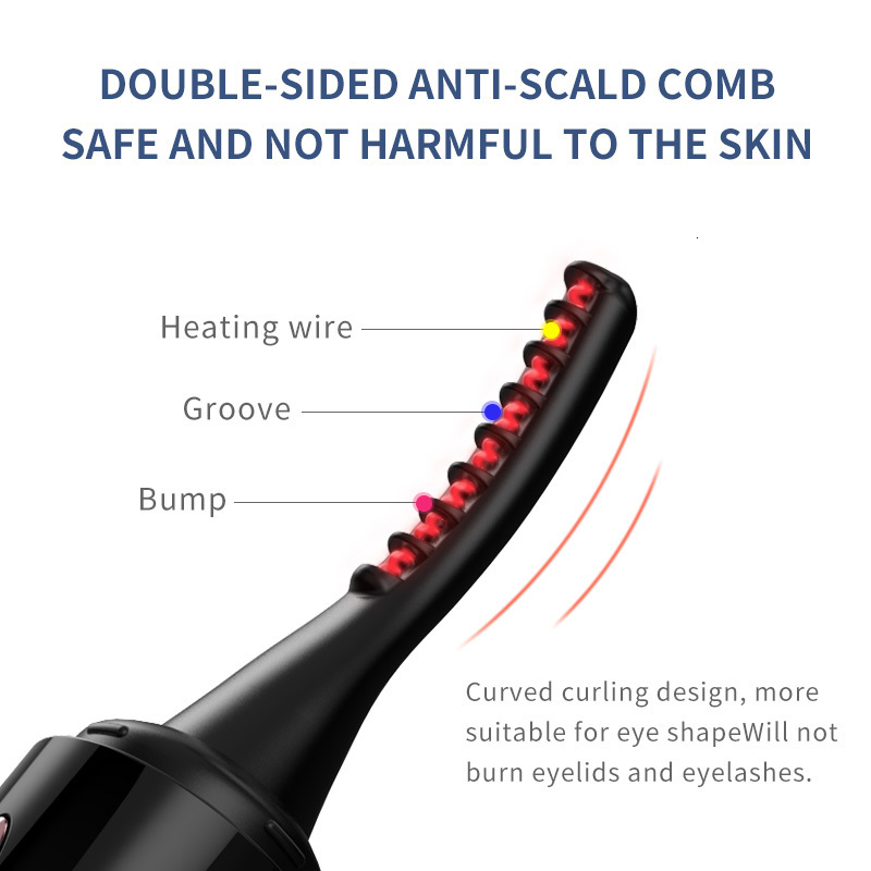 Eyelash Curler Home>Product Center>Heated eyelash curler> heated makeup eyelash curler brush and C-type direct charging to create naturally c