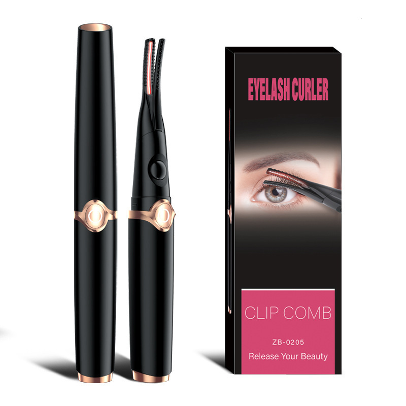 Eyelash Curler clip type USB charging electric heating eyelash curler 3 temperature mode 48 hours long term female eye makeup tool 230803