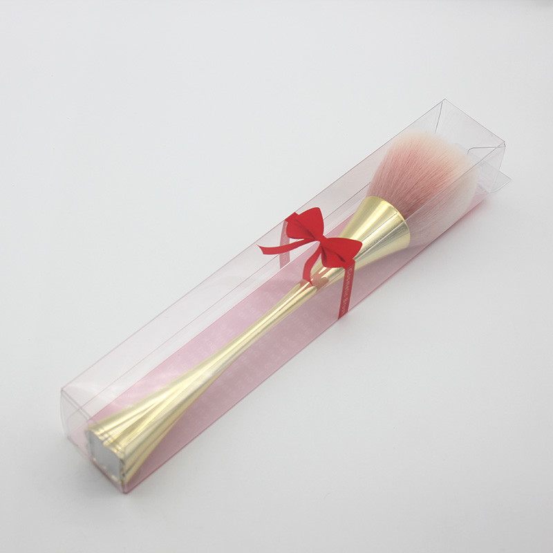 Gold Pink Power Brush Makeup Single Travel Disposible Blusher Make Up Brush Professional Beauty Cosmetics Tool