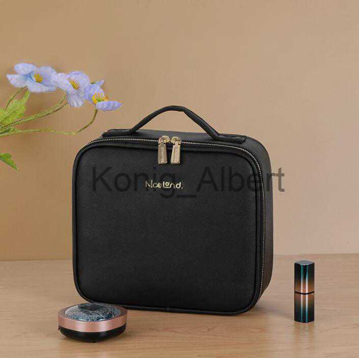 Compact Mirrors led hd mirror makeup storage box cosmetic organize Makeup Bag Women's Handbags Smart LED Light Mirror Travel Beauty Toiletry x080
