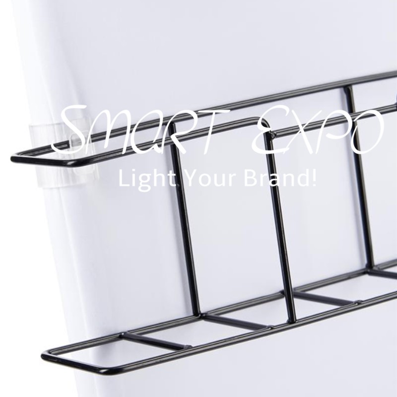 Custom Printing Fabric Literature Banner Stand Advertising Display with Brochure Holder Products Showcase Shelf
