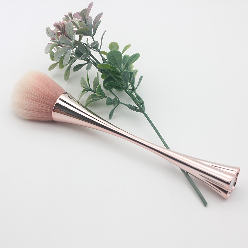 Gold Pink Power Brush Makeup Single Travel Disposible Blusher Make Up Brush Professional Beauty Cosmetics Tool