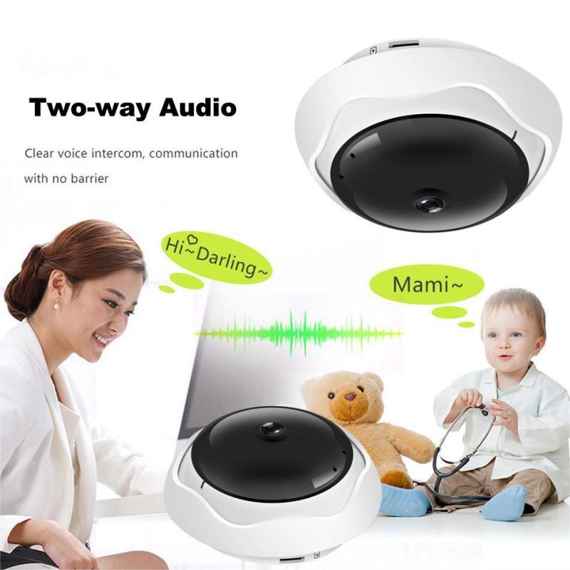 5mp 360 degree panoramic fish eye ip camera multi-purpose wifi night veresion kamera app remote control wireless p2p ip web xm