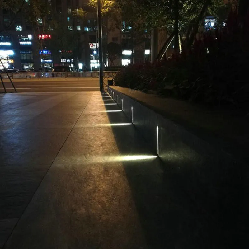 Recessed 3W LED Stair Light Rectangle AC100240V Indoor led wall Sconce lighting Stairs Step stairway Hallway staircase lampZZ