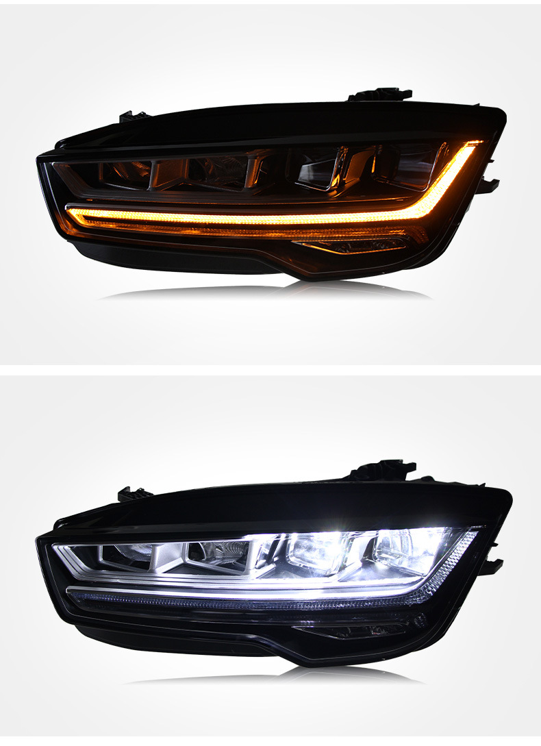 Headlights Assembly For AUDI A7 20 11-20 18 Retrofitting New Matrix LED Daytime Light Lens Dynamic Signal Light