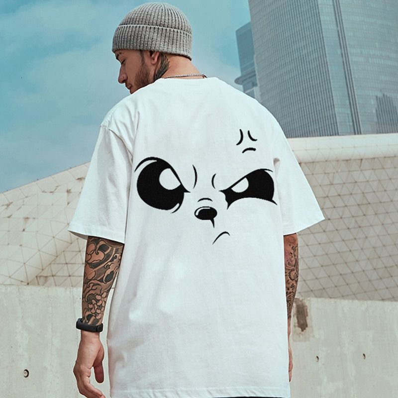 Men's T-Shirts Men Short Sleeve Hip Hop T Shirt Casual Streetwear angry wink Print Tshirt Summer Harajuku Fashion T-Shirt y2k Streetwear 230802