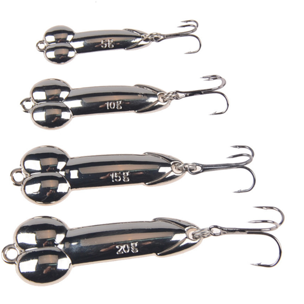 Baits Lures 1pcs DD Metal Spoon Fishing Lure Treble Hook 5g 10g 15g 20g Silver Gold Sequins Spinnerbait Hard Bait Tackle 230802