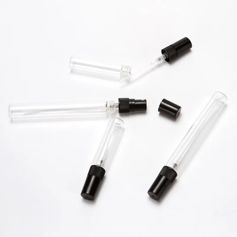 wholesale 2ml 3ml 5ml 10ml Plastic/Glass Mist Spray Perfume Bottle Small Parfume Atomizer Travel Refillable Sample Vials