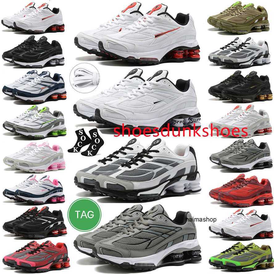 Shox Ride 2 running shoes for men women Shoxs TL triple white black speed red Medium Olive navy green outdoor jogging sports trainers mesh tennis sneakers big size 45