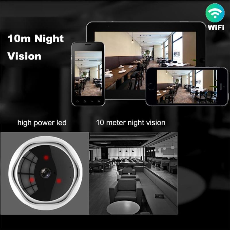 5mp 360 degree panoramic fish eye ip camera multi-purpose wifi night veresion kamera app remote control wireless p2p ip web xm