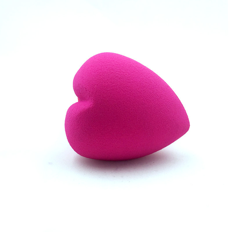 Sponges Applicators Cotton 50 customized 3D love beauty eggs without latex cute heart-shaped powder puff dry and wet dual purpose special shape peach 