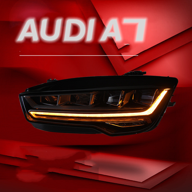 Headlights Assembly For AUDI A7 20 11-20 18 Retrofitting New Matrix LED Daytime Light Lens Dynamic Signal Light