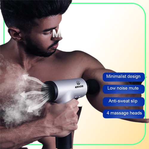 6Gear Electric Deep Tissue Pure Wave Percussion Massager Gun Handheld Body Fascia Back Massager Muscle Vibrating Relaxing Tool