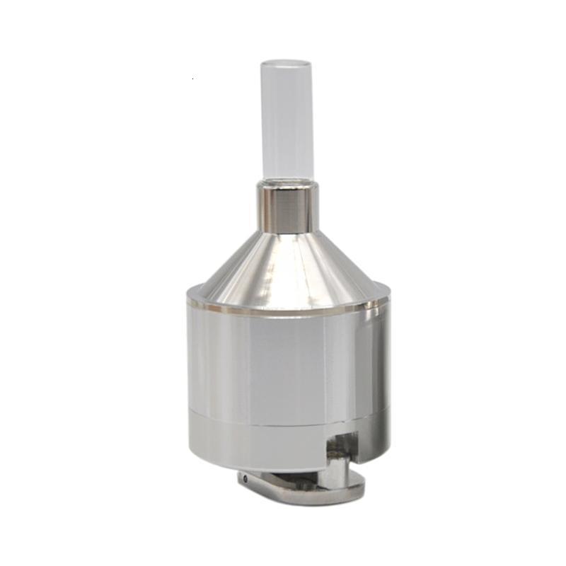 Mills 1Pc Metal Powder Grinder Hand Spice Grinder Mill Funnel Food Grinder Container Kitchen Tools With Container Kitchen Tools 230802