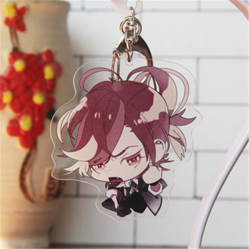 Key Rings Anime DIABOLIK LOVERS Ayato Kanato Laito Shu Reiji Ruki Subaru Keychain Keyring Halloween Cosplay Pendant Christmas Toy 230802