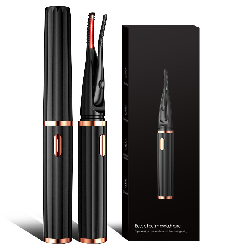 Eyelash Curler clip type USB charging electric heating eyelash curler 3 temperature mode 48 hours long term female eye makeup tool 230803