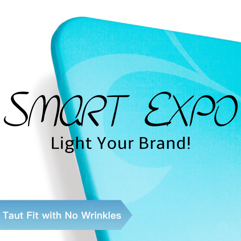 Custom Printing Fabric Literature Banner Stand Advertising Display with Brochure Holder Products Showcase Shelf