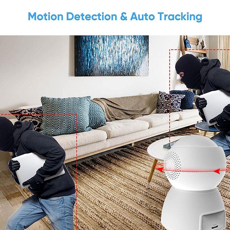 wireless wifi ptz camera ip cctv security protector surveillance camera smart auto tracking baby monitor with google alexa
