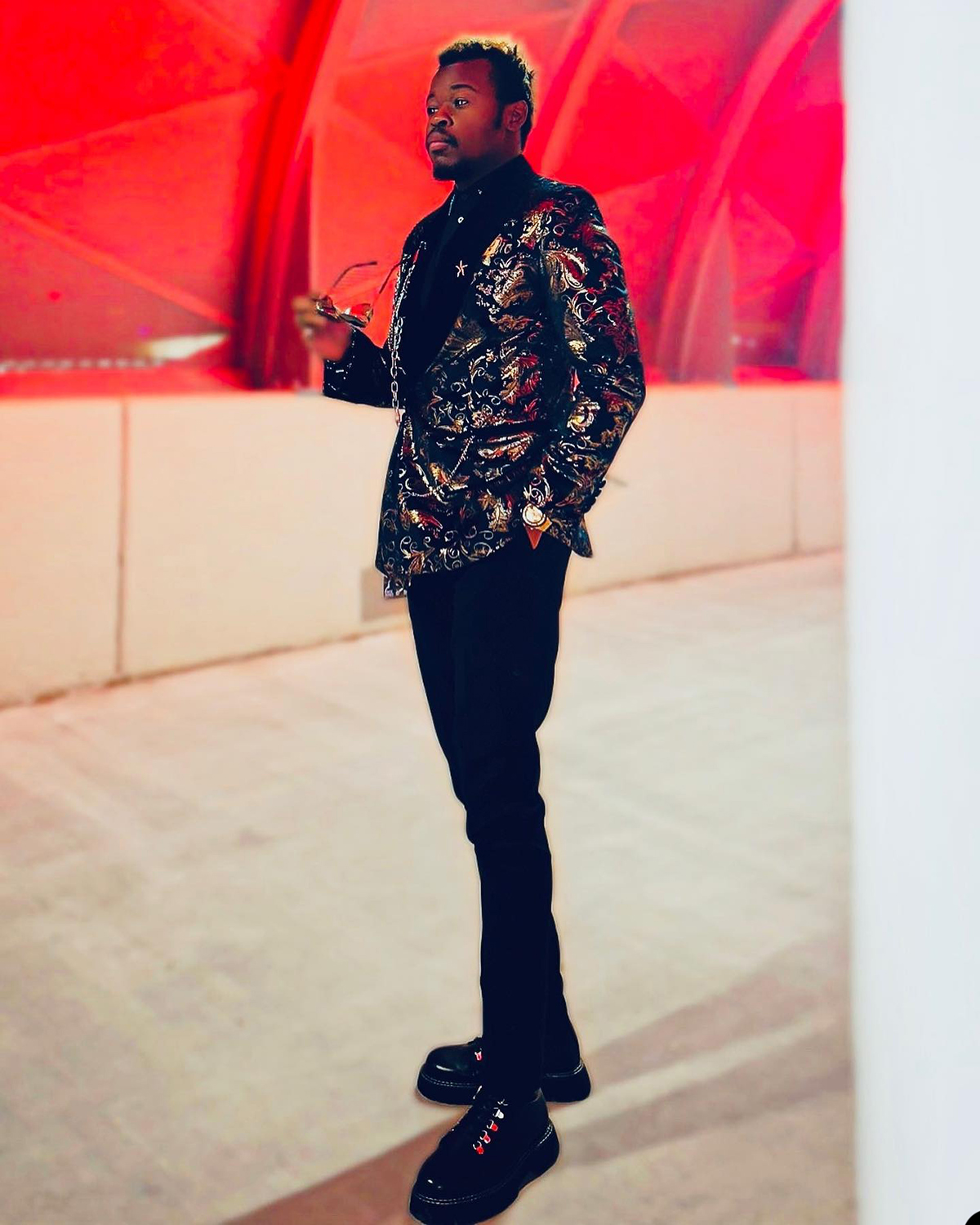 Luxury Men Wedding Tuxedos Floral Jacquard Groom Wear Suits 2 Pcs Exquisite Blazer With Pants Prom Evening Party Custom Made