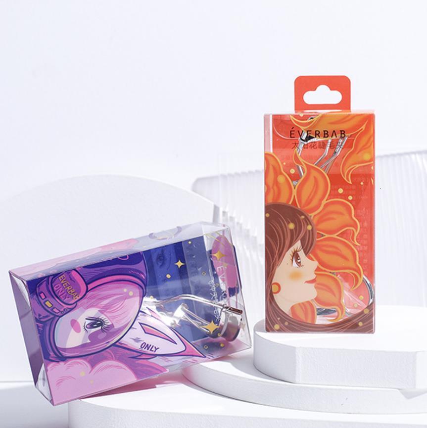 Eyelash Curler Everbab curly eyelashes in two styles sunflower/carbon steel curly eyelashes soaked in the sky 230803