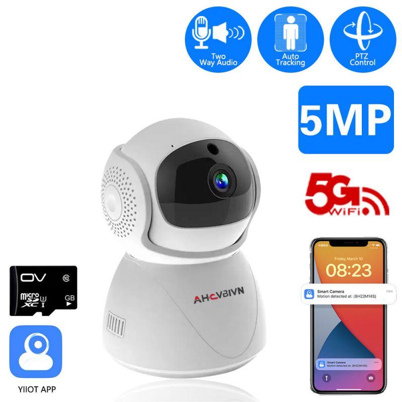 home security camera 5mp wifi 1080p wifi ptz auto tracking pro version cctv fhd, infrared night vision wifi security camera