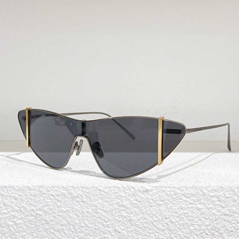 Designer Sunglasses Cat Eye SL536 Gold Metal Frame For Women Glasses Brown Green Lens Pilot Lady Fashion Casual Glasses Top Quality with Original Box