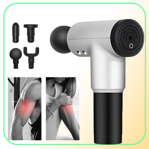 6Gear Electric Deep Tissue Pure Wave Percussion Massager Gun Handheld Body Fascia Back Massager Muscle Vibrating Relaxing Tool