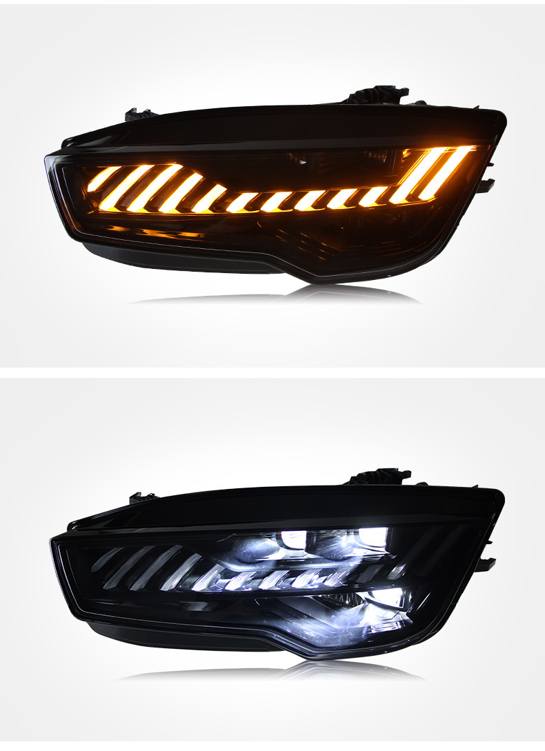High Low Beam for Audi A7 Headlights 2011-20 17 RS7 LED Daytime Lights DRL Dynamic Turn Signal Head Lamp