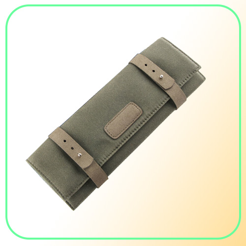 Canvas Nylon Oil Wax Watch Pouch Bag Tools Watch Case Holder Organizer Portable Watches Jewelry Display 007 Waterproof 22