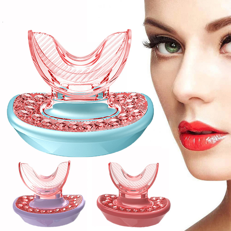Other Massage Items Silicone Lip Plumper Device LED Red Light Infrared Therapy Eliminate Lips Lines Enlarge Fullness Care Beauty Instrument 230802