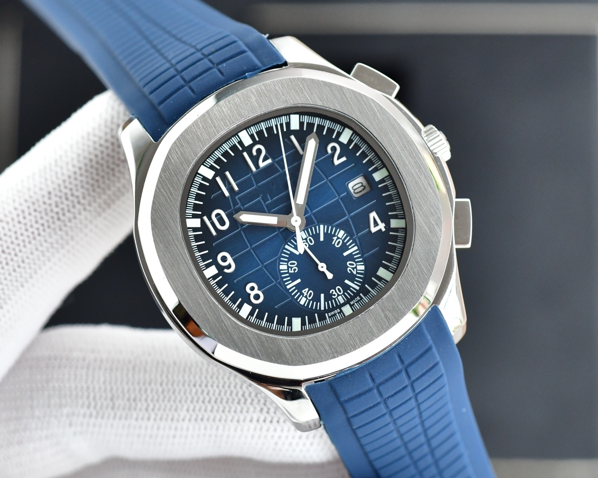 Brand New Men Aquanaut 5968 Series wristwatches Men's Automatic Mechanical watches women Luxury Watch Brown Dial Rose Gold Stainless Steel Strap #165
