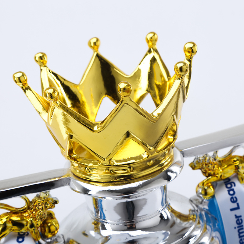 Decorative Objects Figurines 15/32CM Football Trophy Soccer Champion Souvenir Europe Award League Trophy Model European Football Cup Decoration Home D