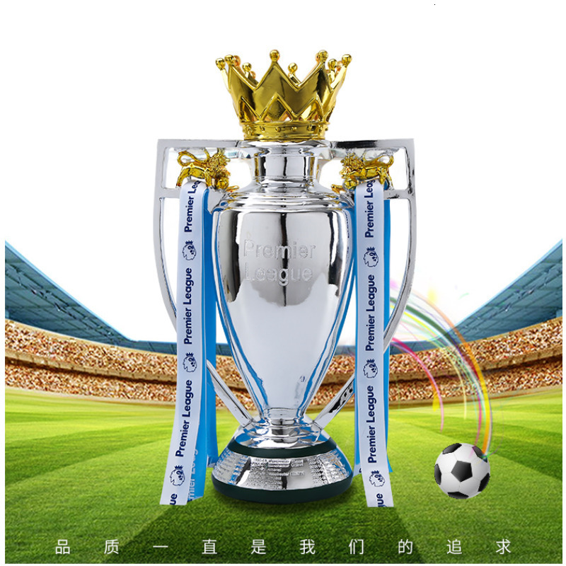 Decorative Objects Figurines 15/32CM Football Trophy Soccer Champion Souvenir Europe Award League Trophy Model European Football Cup Decoration Home D