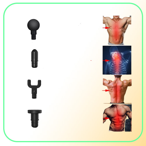 6Gear Electric Deep Tissue Pure Wave Percussion Massager Gun Handheld Body Fascia Back Massager Muscle Vibrating Relaxing Tool